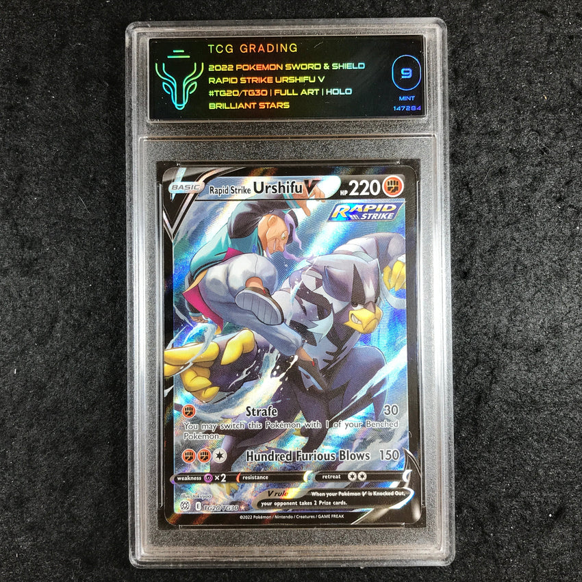TCG 9 Rapid Strike Urshifu V - TG20/TG30 - Trainer Gallery Full Art Brilliant Stars 284