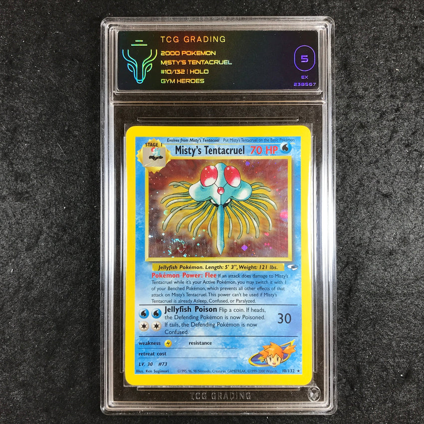 TCG 5 Misty's Tentacruel - 10/132 - Holo 2000 Gym Heroes  567
