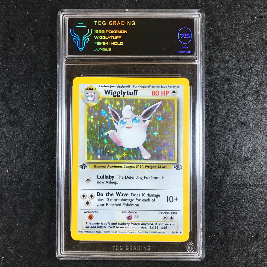 TCG 7.5 Wigglytuff - 16/64 - Holo 1999 Jungle 1st Edition 510