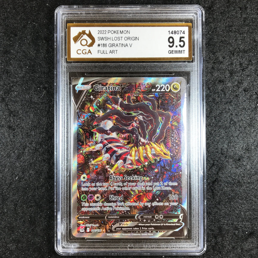 CGA 9.5 Giratina V - 186/196 - Full Art Lost Origin 074