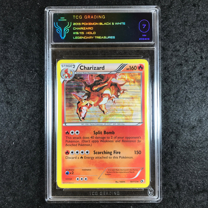 TCG 7 Charizard - 19/113 - Holo Legendary Treasures 816