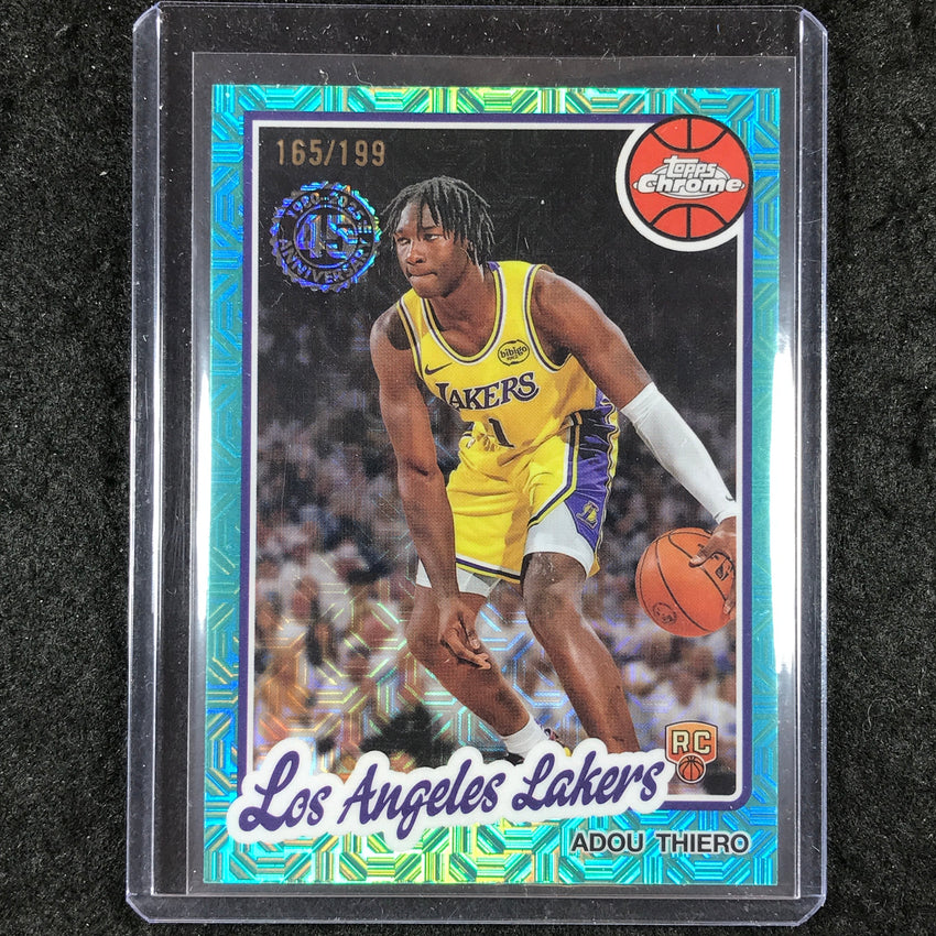 2025-26 Topps ADOU THIERO 1980-81 Topps Chrome Rookie Aqua 165/199 #AH