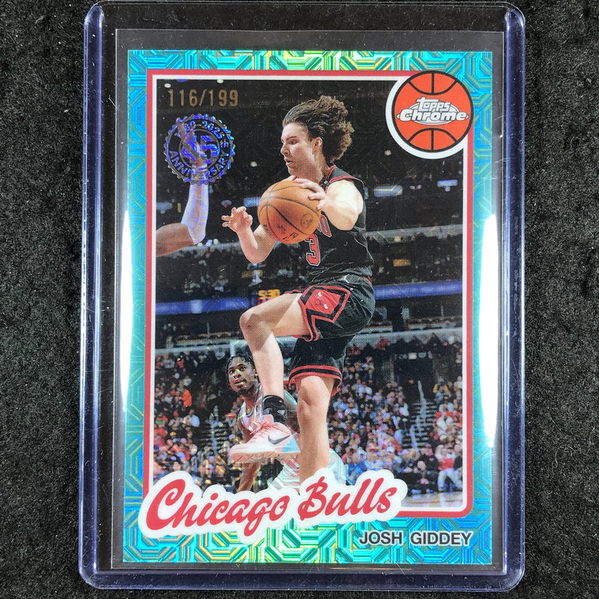 2025-26 Topps JOSH GIDDEY 1980-81 Topps Chrome Aqua 116/199 #CB