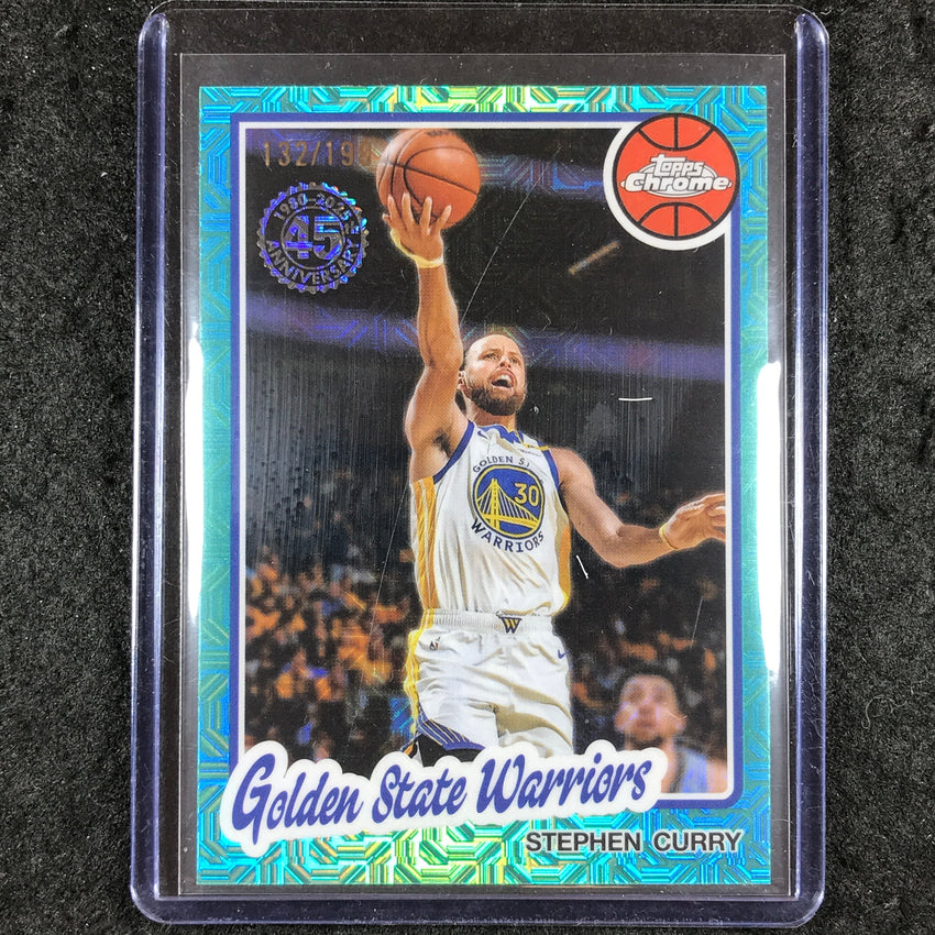 2025-26 Topps STEPHEN CURRY 1980-81 Topps Chrome Aqua 132/199 #SCU