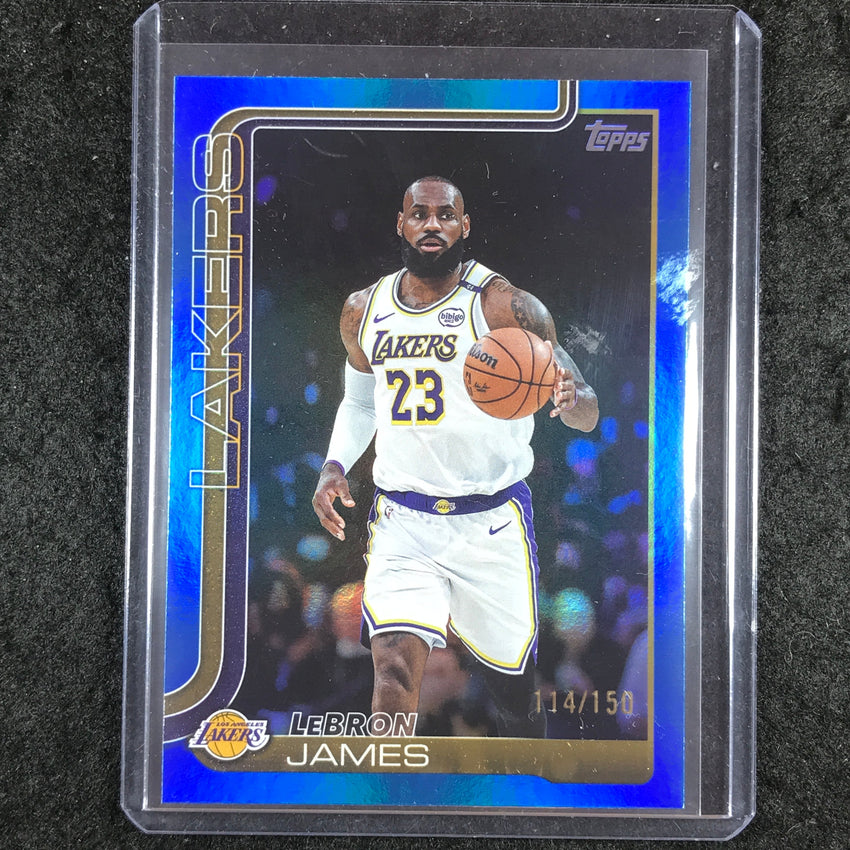 2025-26 Topps LEBRON JAMES Blue Rainbow 114/150 #150