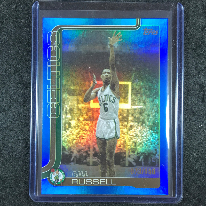 2025-26 Topps BILL RUSSELL Blue Rainbow 73/150 #251