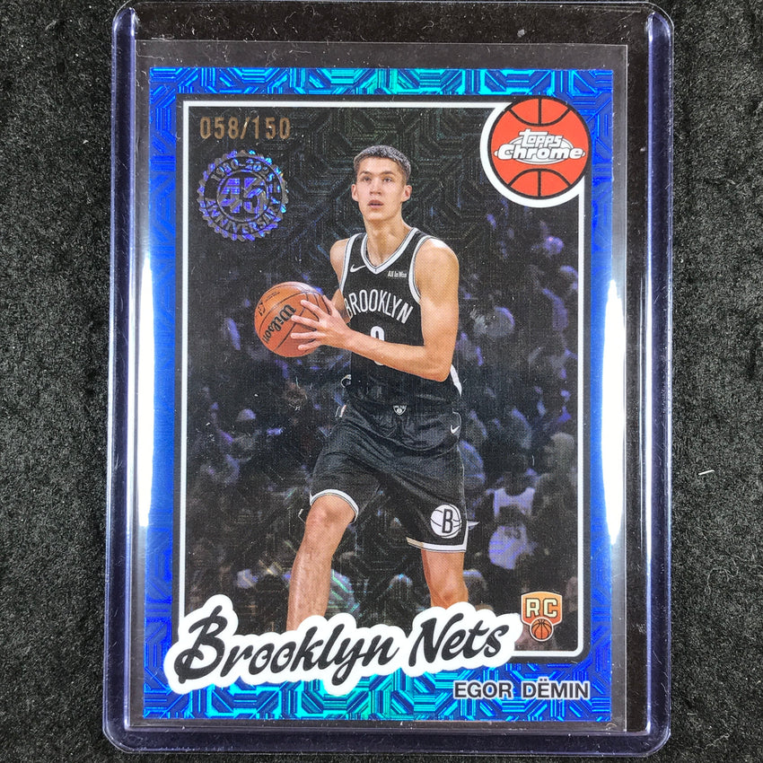 2025-26 Topps EGOR DEMIN 1980-81 Topps Chrome Rookie Blue 58/150