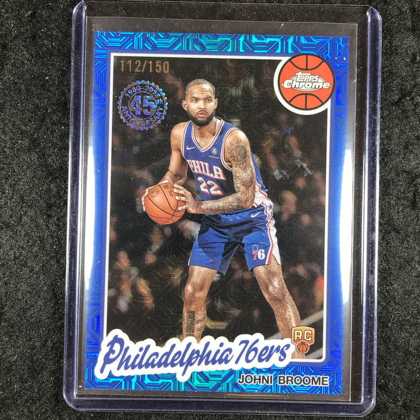 2025-26 Topps JOHNI BROOME 1980-81 Topps Chrome Rookie Blue 112/150