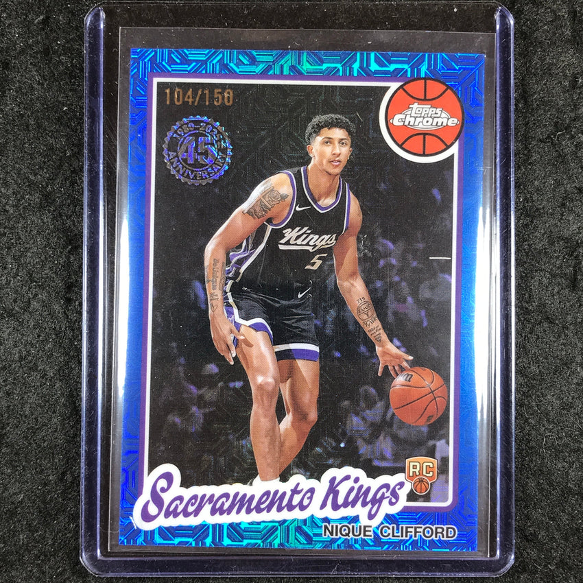 2025-26 Topps NIQUE CLIFFORD 1980-81 Topps Chrome Rookie Blue 104/150