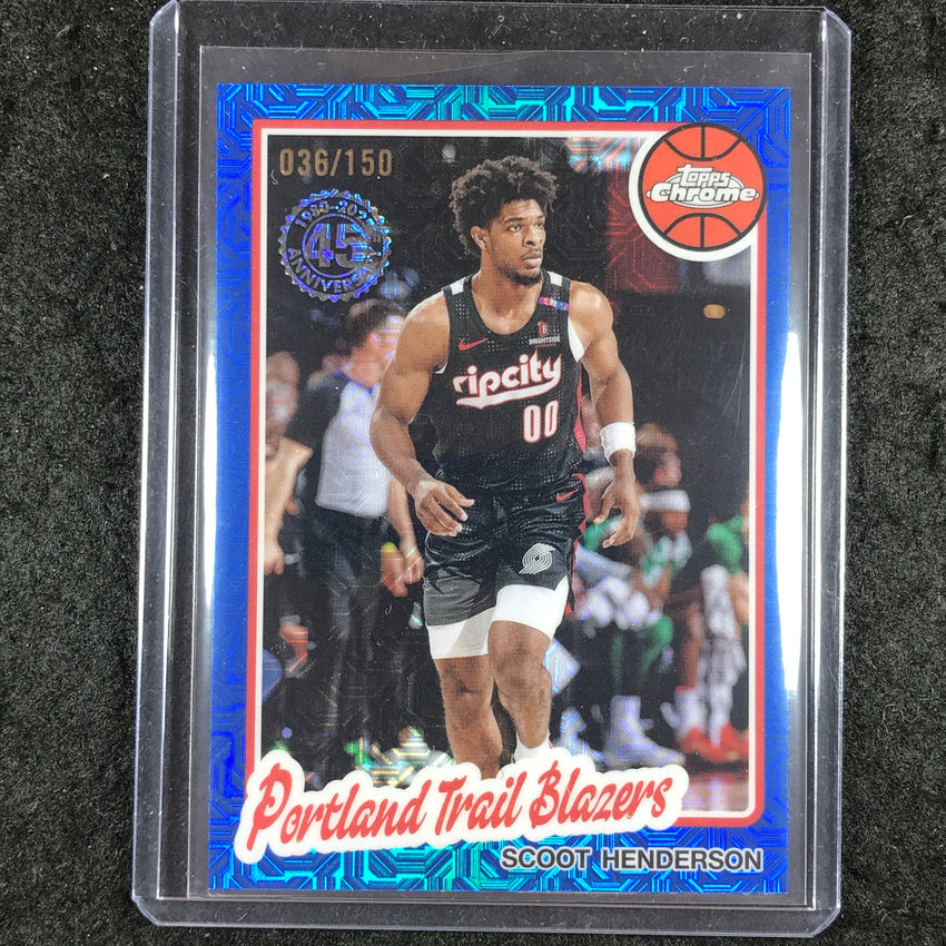 2025-26 Topps SCOOT HENDERSON 1980-81 Topps Chrome Blue 36/150