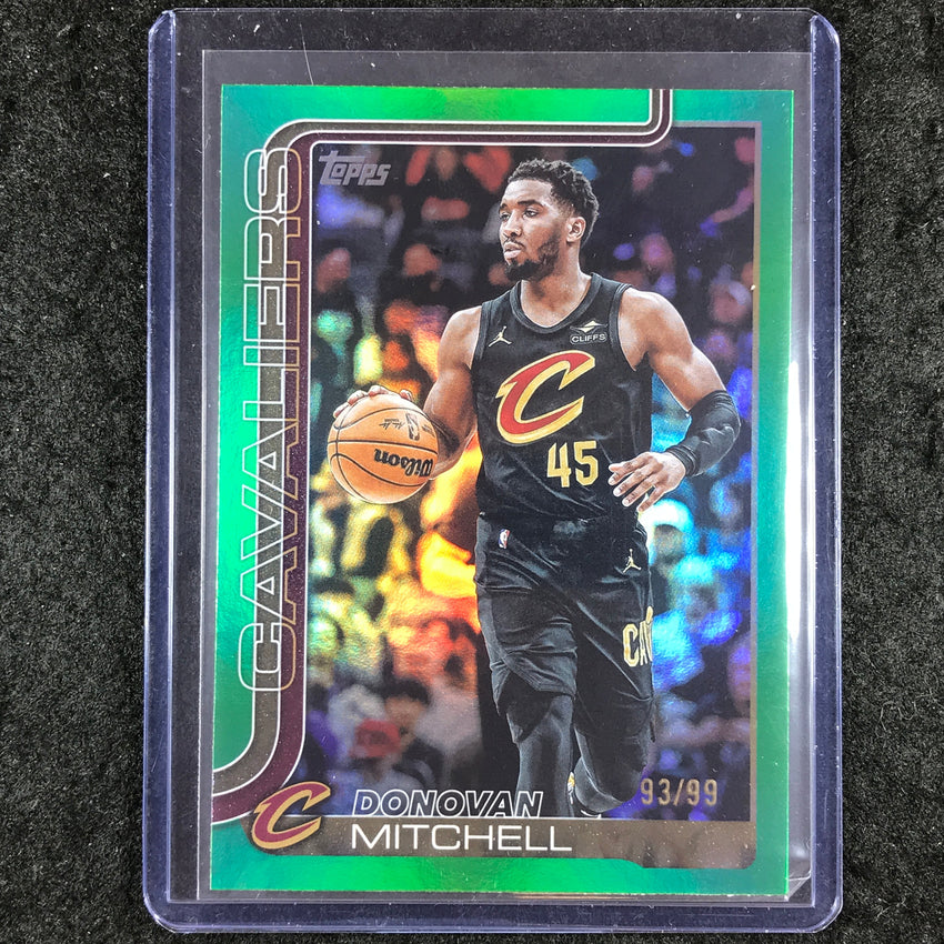 2025-26 Topps DONOVAN MITCHELL Green Rainbow 93/99 #80