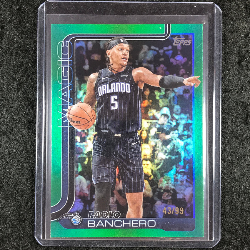 2025-26 Topps PAOLO BANCHERO Green Rainbow 43/99 #87