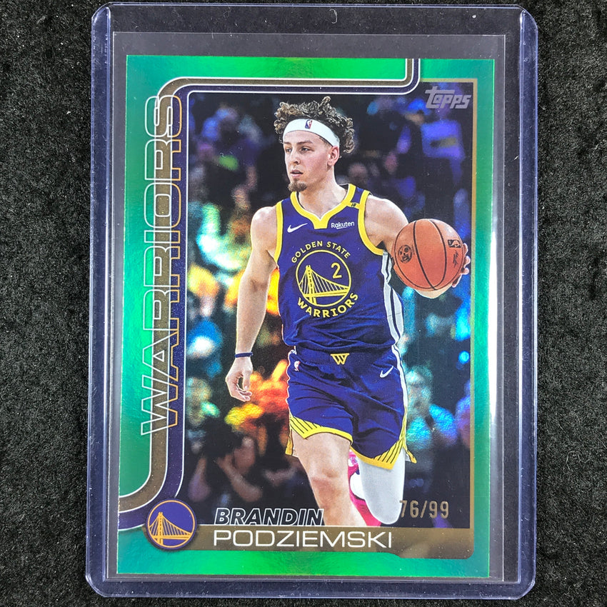 2025-26 Topps BRANDIN PODZIEMSKI Green Rainbow 76/99 #141