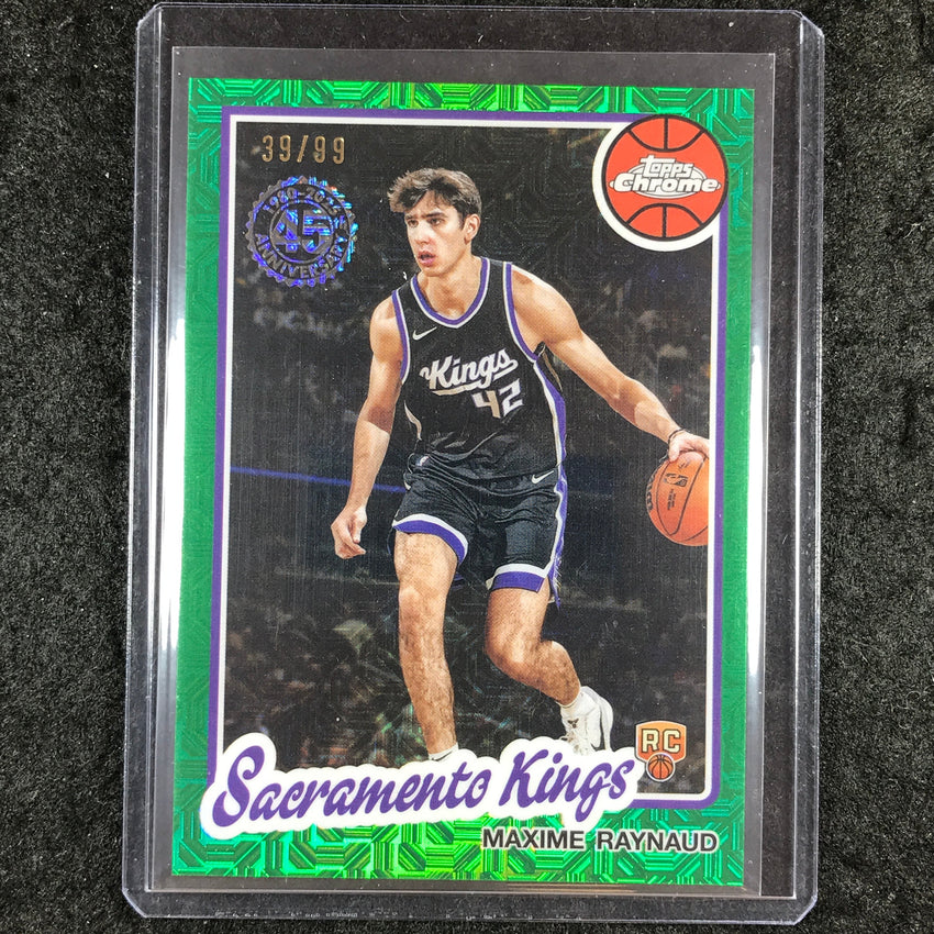 2025-26 Topps MAXIME RAYNAUD 1980-81 Topps Chrome Rookie Green 39/99