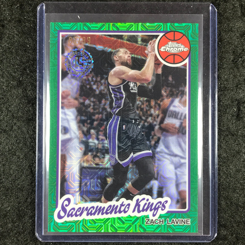 2025-26 Topps ZACH LAVINE 1980-81 Topps Chrome Green 83/99