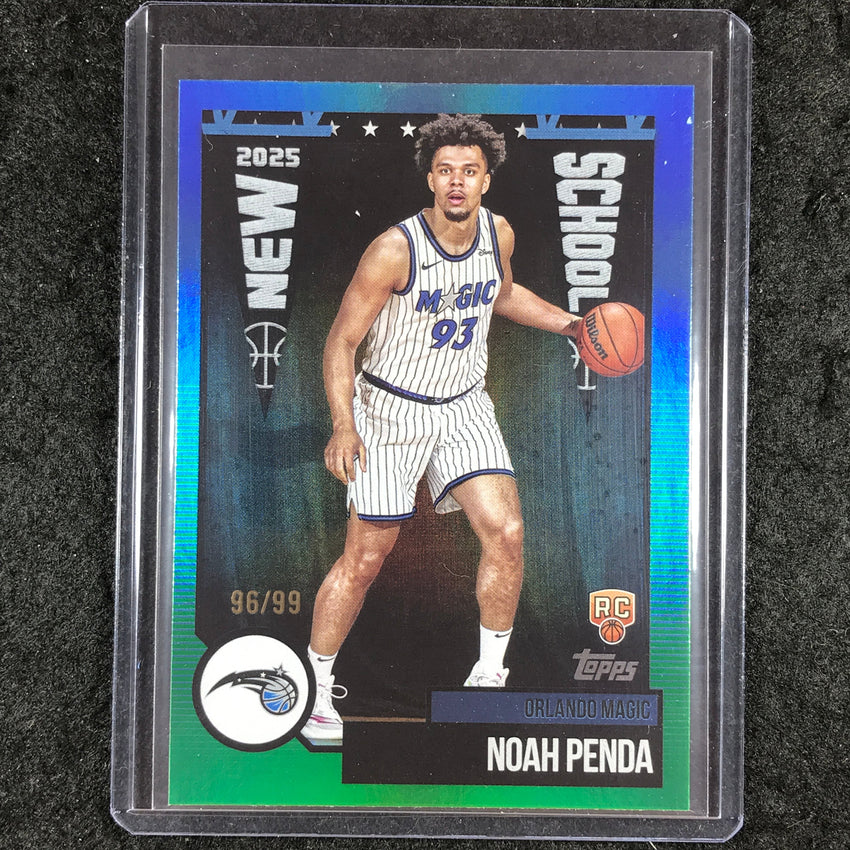 2025-26 Topps NOAH PENDA New School Green Rainbow 96/99