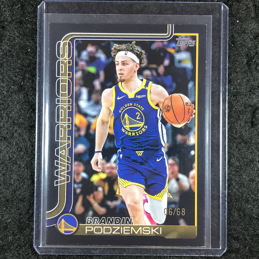 2025-26 Topps BRANDIN PODZIEMSKI Black 6/68 #141