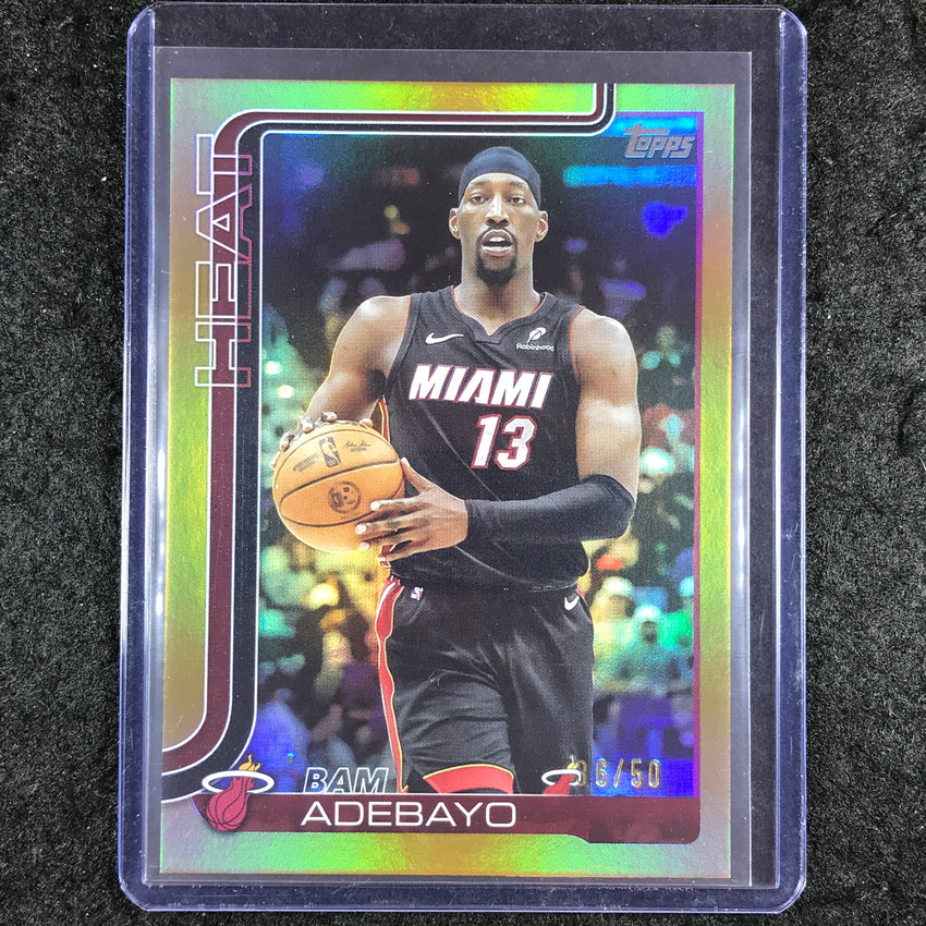2025-26 Topps BAM ADEBAYO Gold Rainbow 36/50 #75