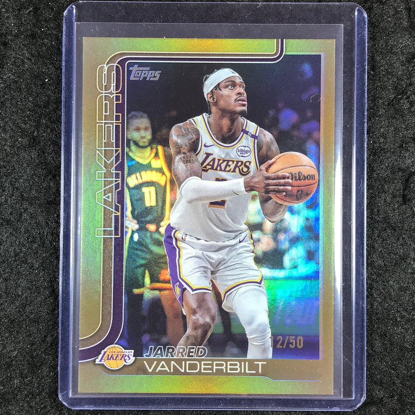 2025-26 Topps JARRED VANDERBILT Gold Rainbow 12/50 #155