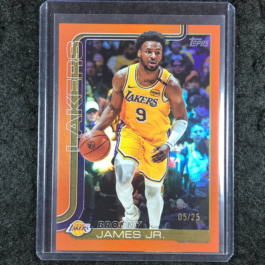 2025-26 Topps BRONNY JAMES JR. Orange Rainbow 5/25 #152