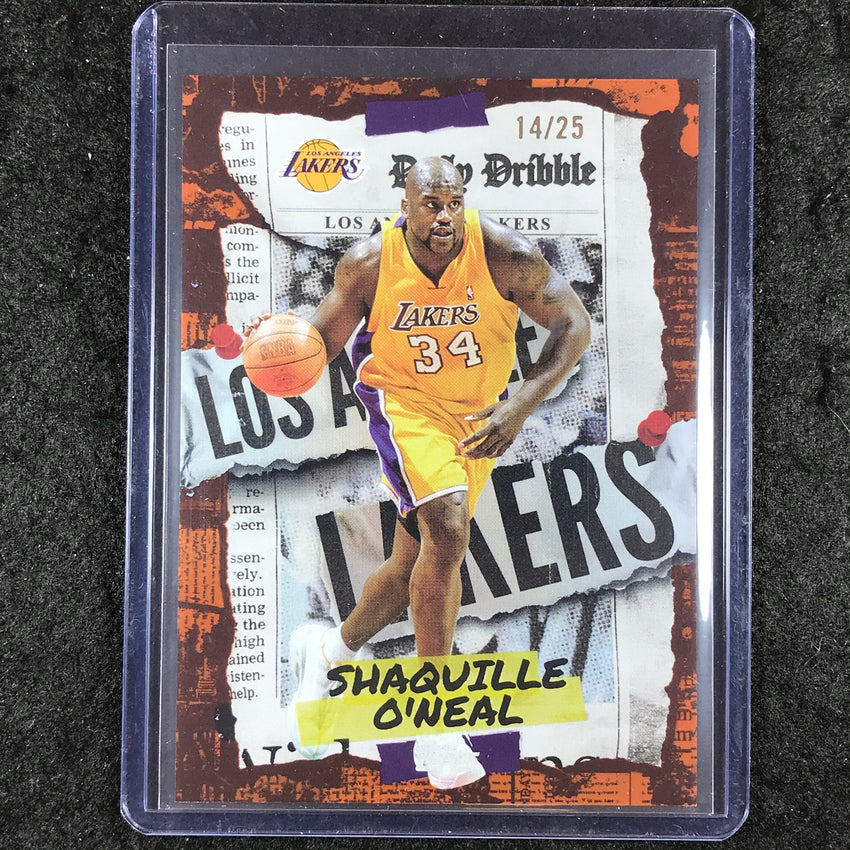 2025-26 Topps SHAQUILLE O'NEAL Daily Dribble Orange Rainbow 14/25 #26