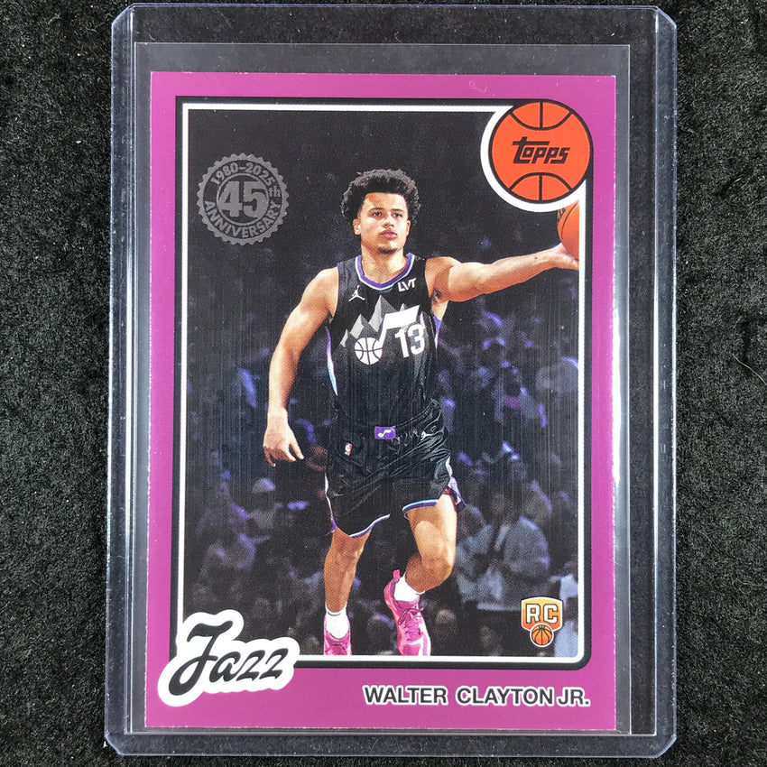 2025-26 Topps WALTER CLAYTON JR. 1980-81 Topps Basketball Rookie Pink SP #64