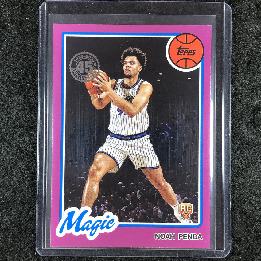 2025-26 Topps NOAH PENDA 1980-81 Topps Basketball Rookie Pink Holo Foil SP #75