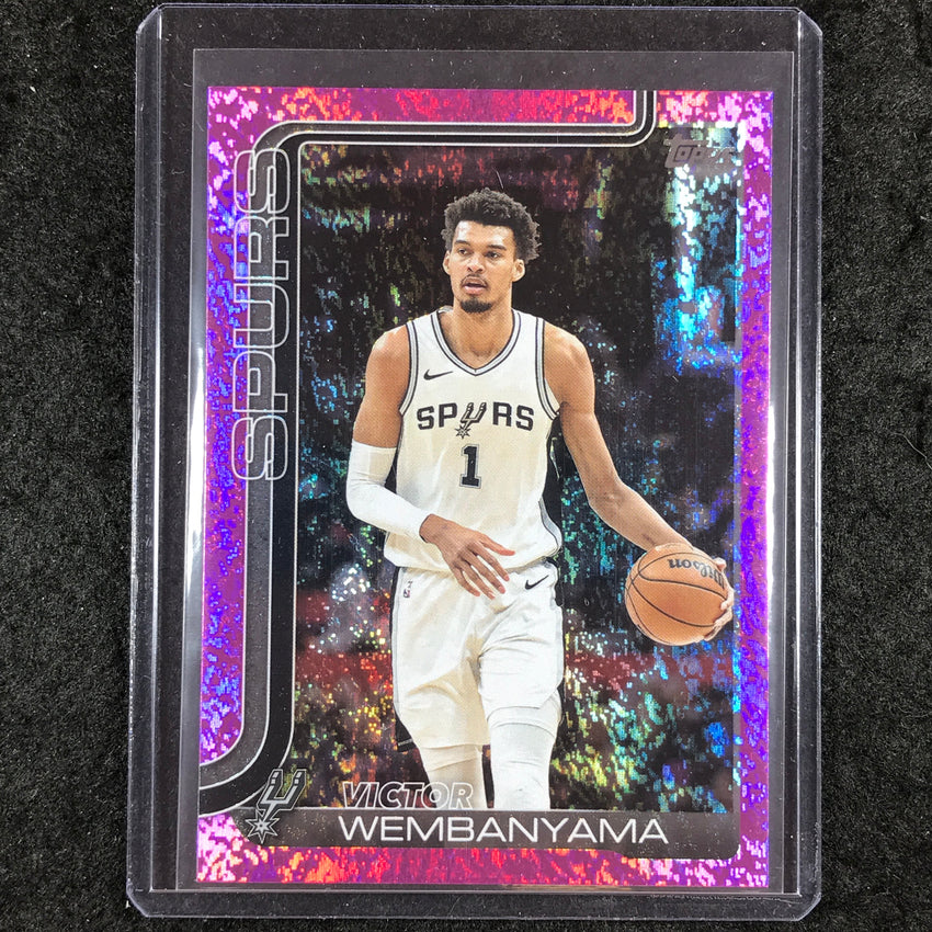 2025-26 Topps VICTOR WEMBANYAMA Pink Holo Foil SP #195