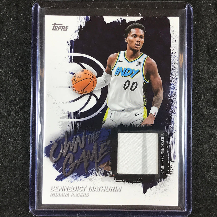 2025-26 Topps BENNEDICT MATHURIN Own the Game Jersey Relic Base #BM