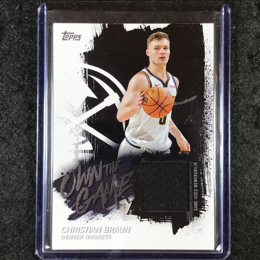 2025-26 Topps CHRISTIAN BRAUN Own the Game Jersey Relic Base #CB