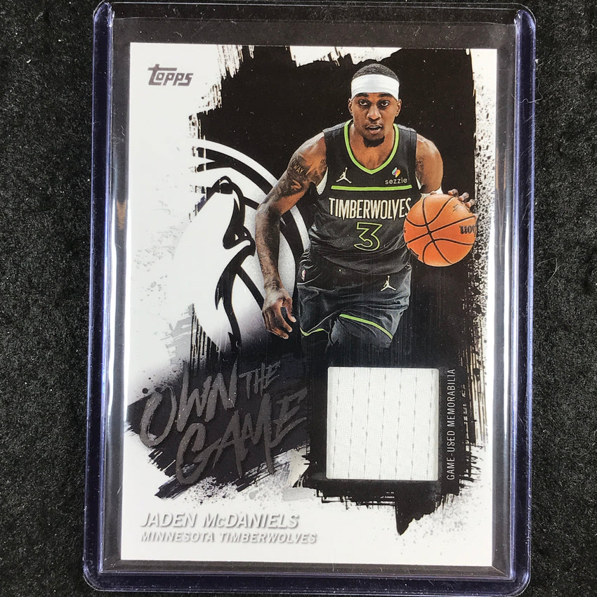 2025-26 Topps JADEN MCDANIELS Own the Game Jersey Relic Base #JM