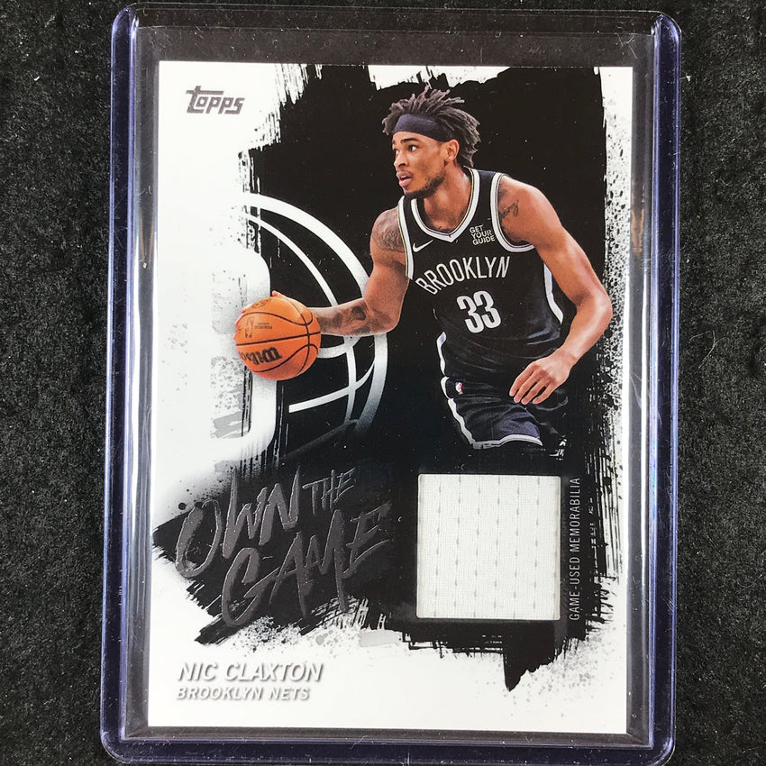 2025-26 Topps NIC CLAXTON Own the Game Jersey Relic Base #NC