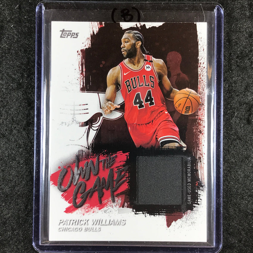 2025-26 Topps PATRICK WILLIAMS Own the Game Jersey Relic Base #PW (B)
