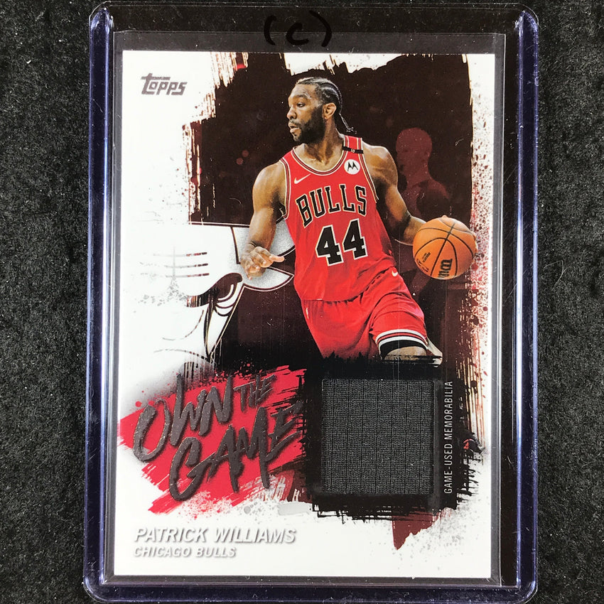 2025-26 Topps PATRICK WILLIAMS Own the Game Jersey Relic Base #PW (C)