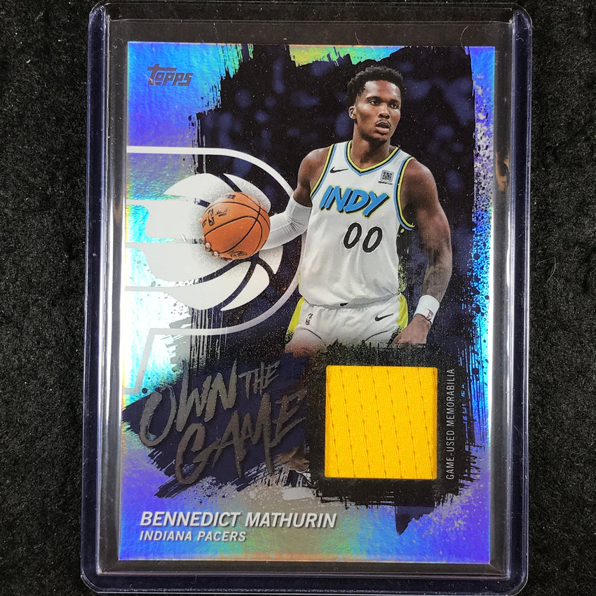 2025-26 Topps BENNEDICT MATHURIN Own the Game Jersey Relic Rainbow #BM