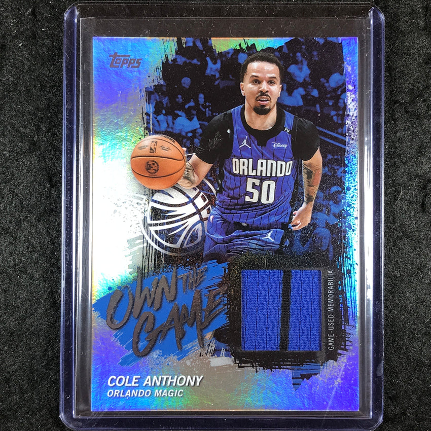 2025-26 Topps COLE ANTHONY Own the Game Jersey Relic Rainbow #CA