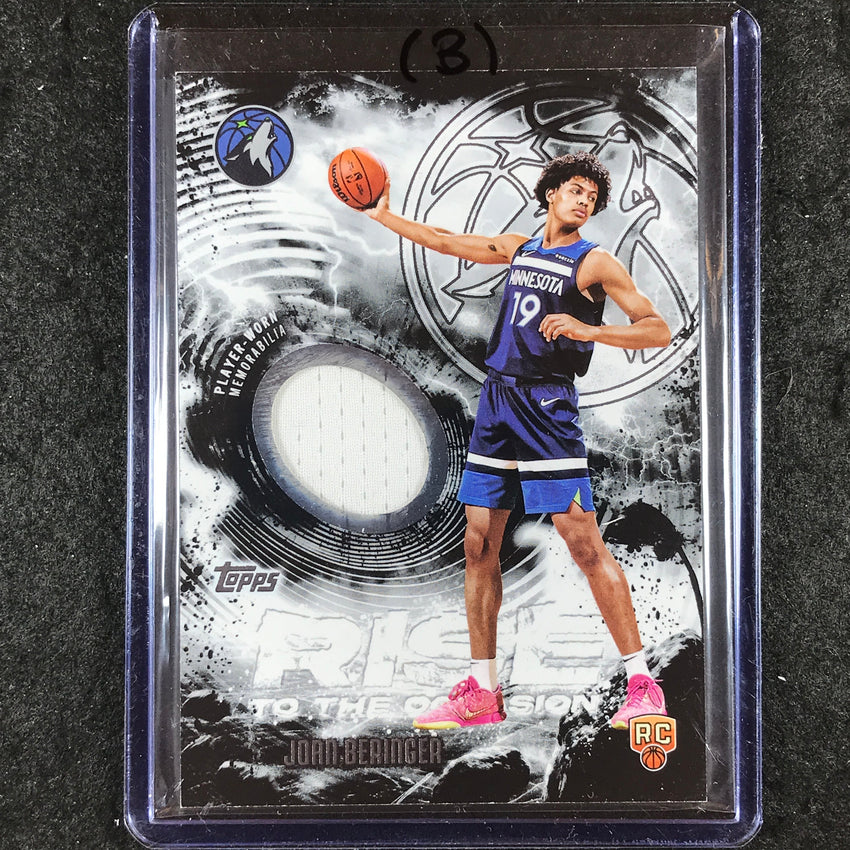 2025-26 Topps JOAN BERINGER Rise to the Occasion Relics Rookie Base #JB (B)