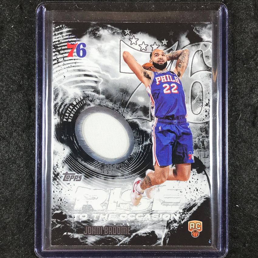 2025-26 Topps JOHNI BROOME Rise to the Occasion Relics Rookie Jersey Base #JO