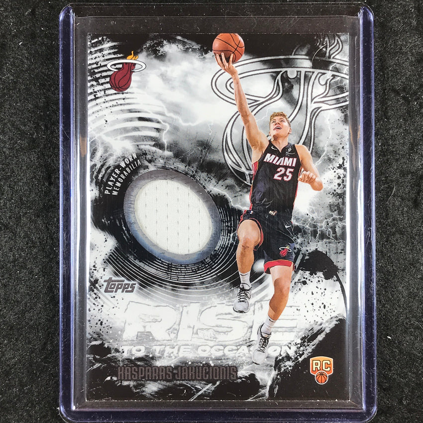 2025-26 Topps KASPARAS JAKUCIONIS Rise to the Occasion Relics Rookie Base #KJ