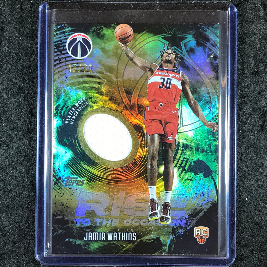 2025-26 Topps JAMIR WATKINS Rise to the Occasion Rookie Jersey Gold 17/50