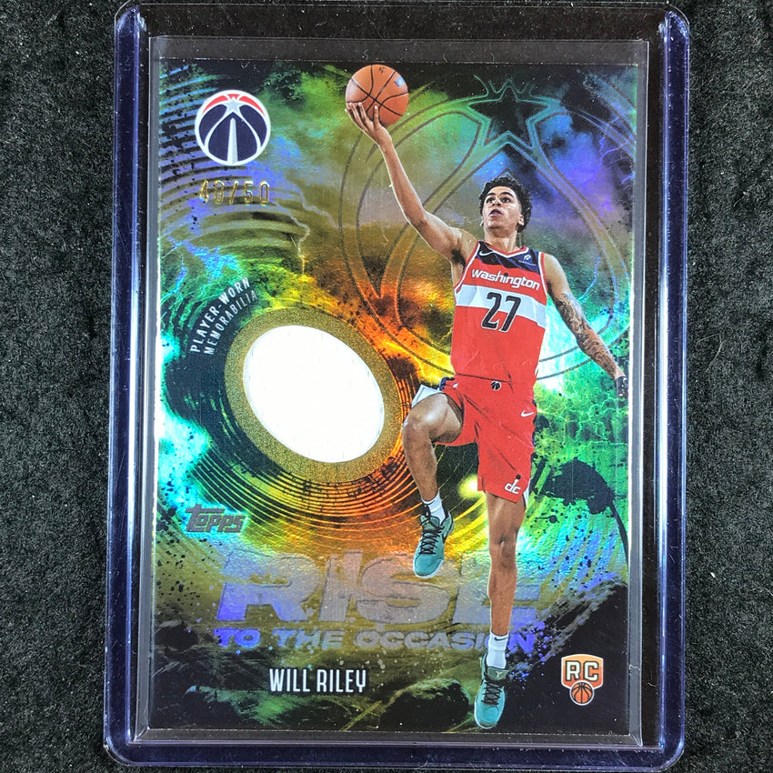 2025-26 Topps WILL RILEY Rise to the Occasion Rookie Jersey Gold 40/50