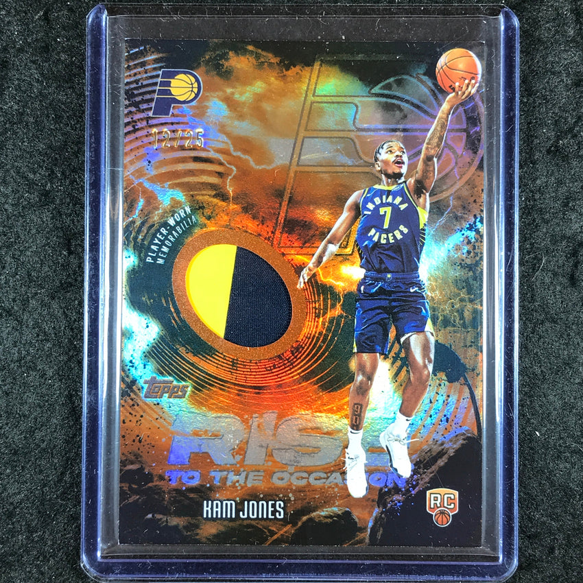 2025-26 Topps KAM JONES Rise to the Occasion Rookie Jersey Orange 12/25