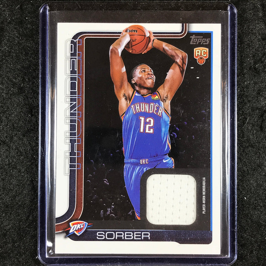 2025-26 Topps THOMAS SORBER Flagship Real Ones Rookie Jersey Relic Base #TS