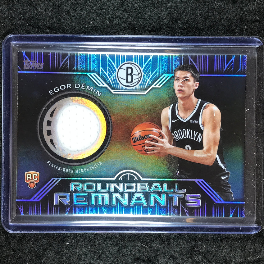 2025-26 Topps EGOR DEMIN Rookie Roundball Remnants Jersey Rainbow #ED