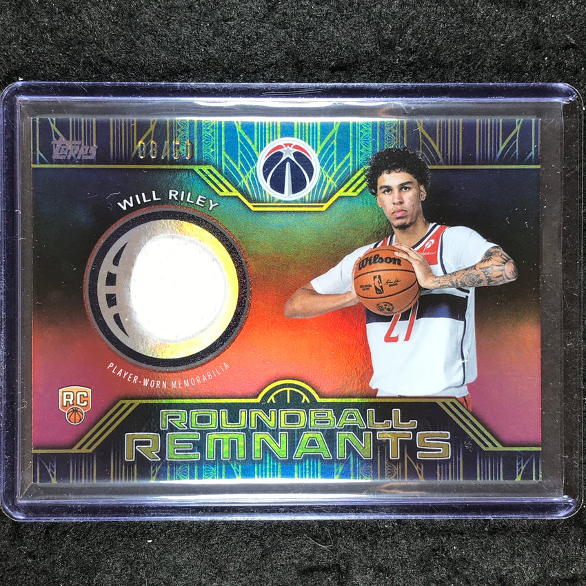 2025-26 Topps WILL RILEY Rookie Roundball Remnants Jersey Gold 8/50