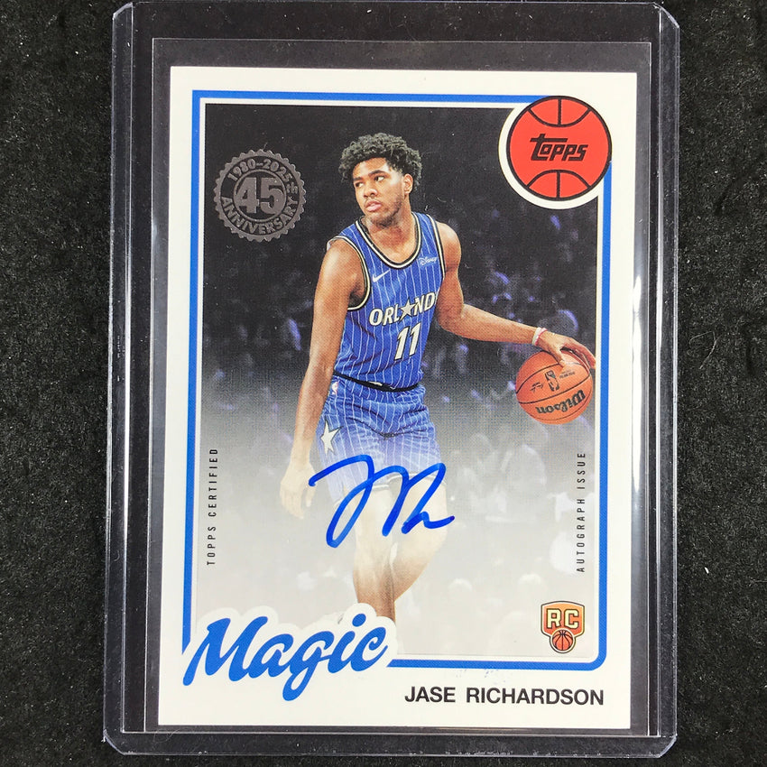 2025-26 Topps JASE RICHARDSON 1980-81 Topps Rookie Auto Base #JR