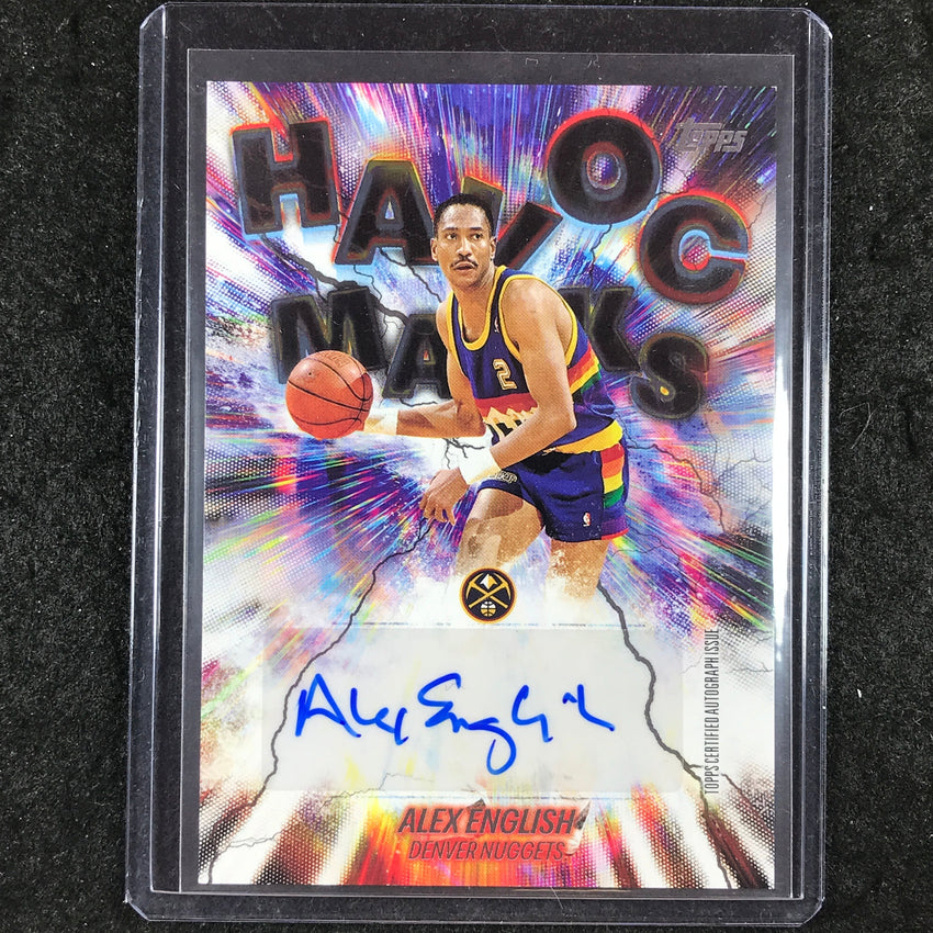 2025-26 Topps ALEX ENGLISH Havoc Marks Auto Base #AE