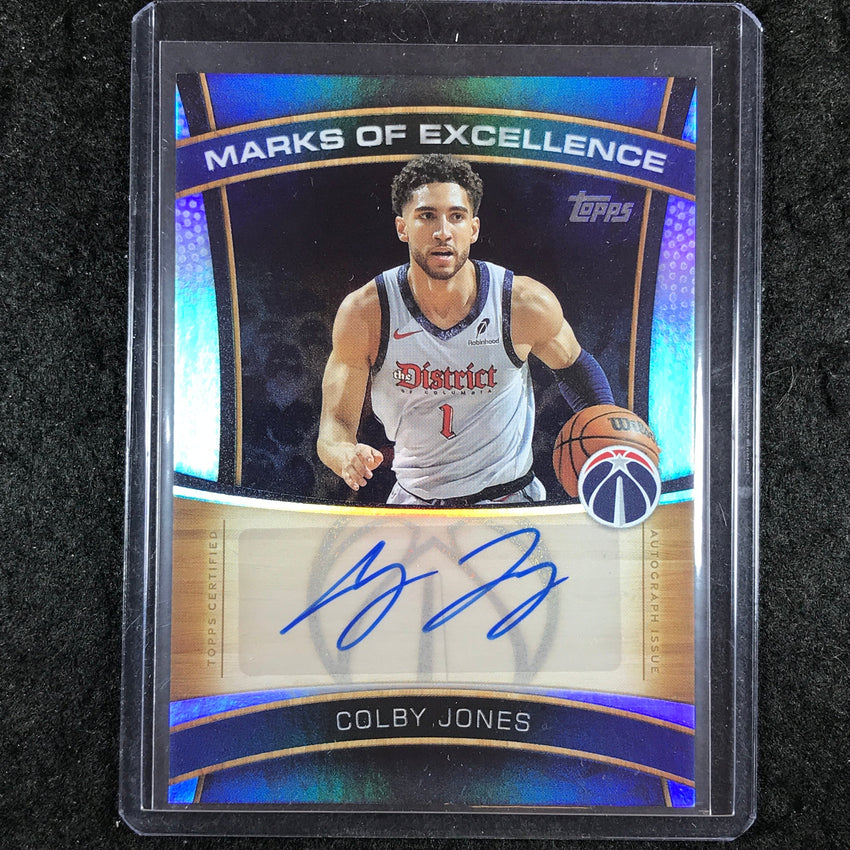 2025-26 Topps COLBY JONES Marks of Excellence Auto Rainbow #CJ