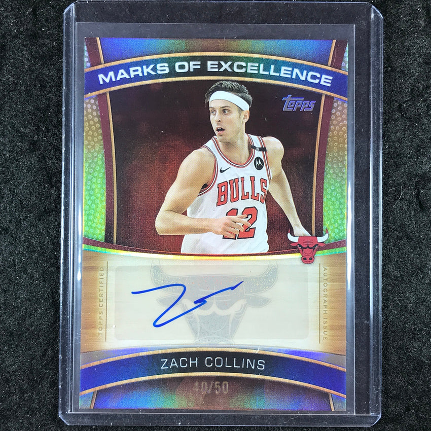 2025-26 Topps ZACH COLLINS Marks of Excellence Auto Gold 40/50