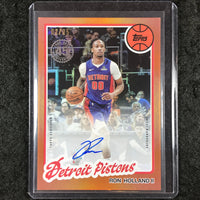 2025-26 Topps RON HOLLAND II 1980-81 Topps Basketball Auto Orange 2/25